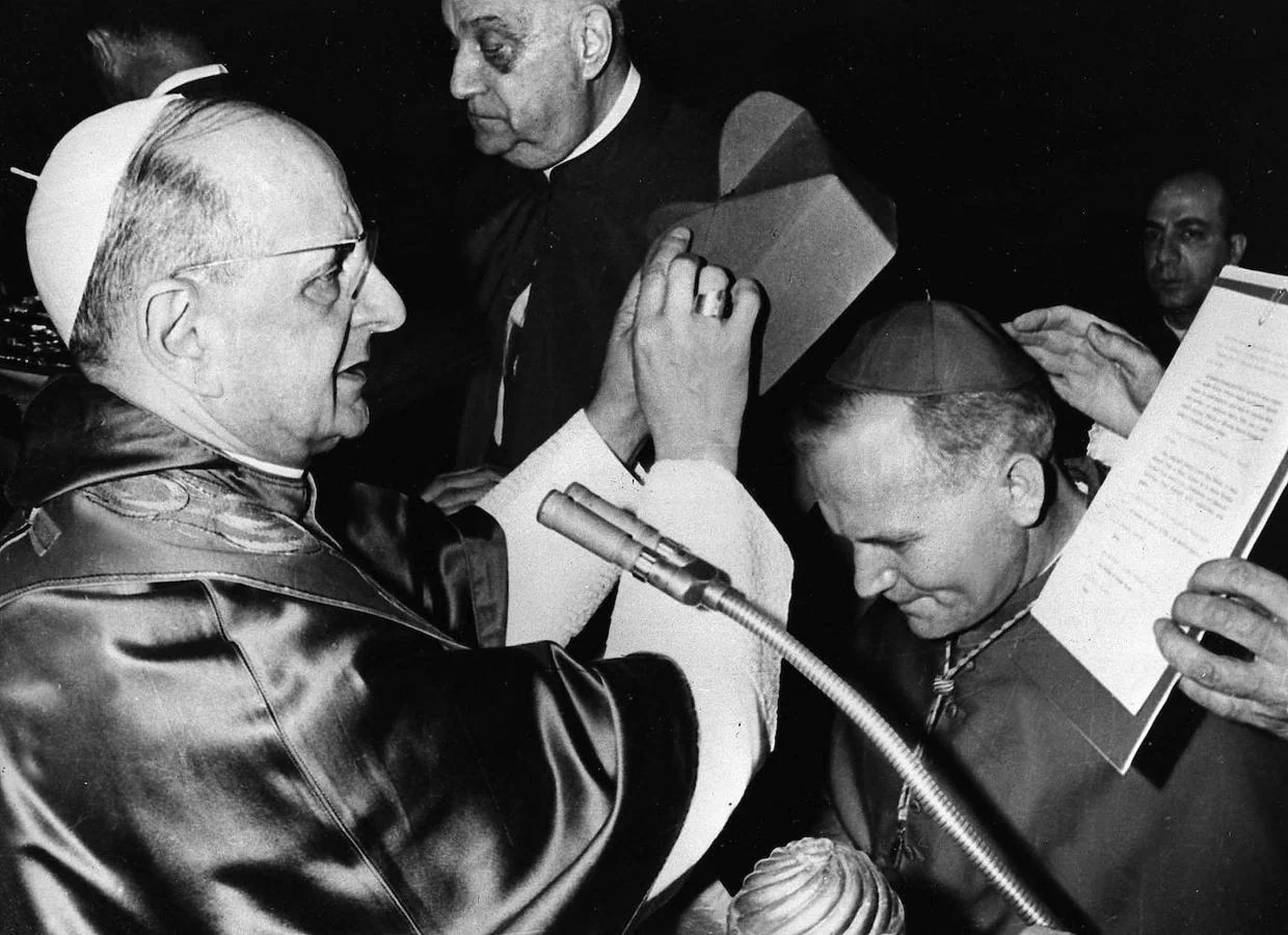 26 de junio de 1967. El papa Pablo VI nombra arzobispo a Karol Wojtyla, más tarde conocido como Juan Pablo II. 