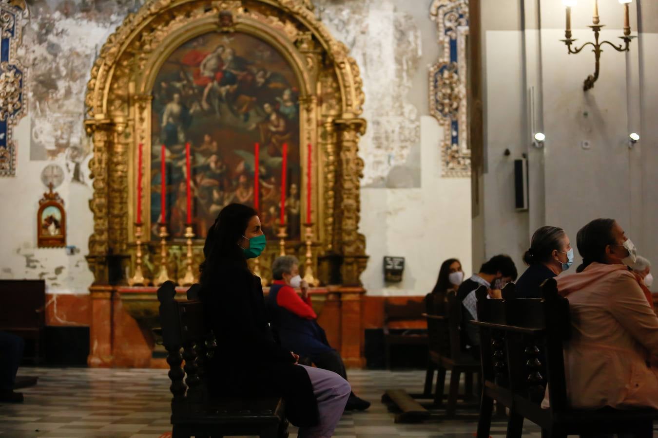 Primer domingo de misas en Sevilla durante la fase 1