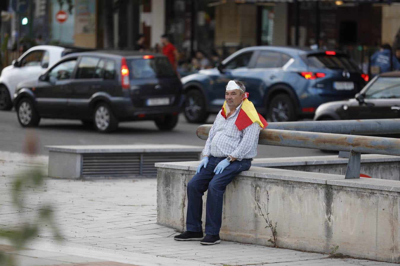 En imágenes, centenares de cordobeses protestan contra Sánchez en el Vial