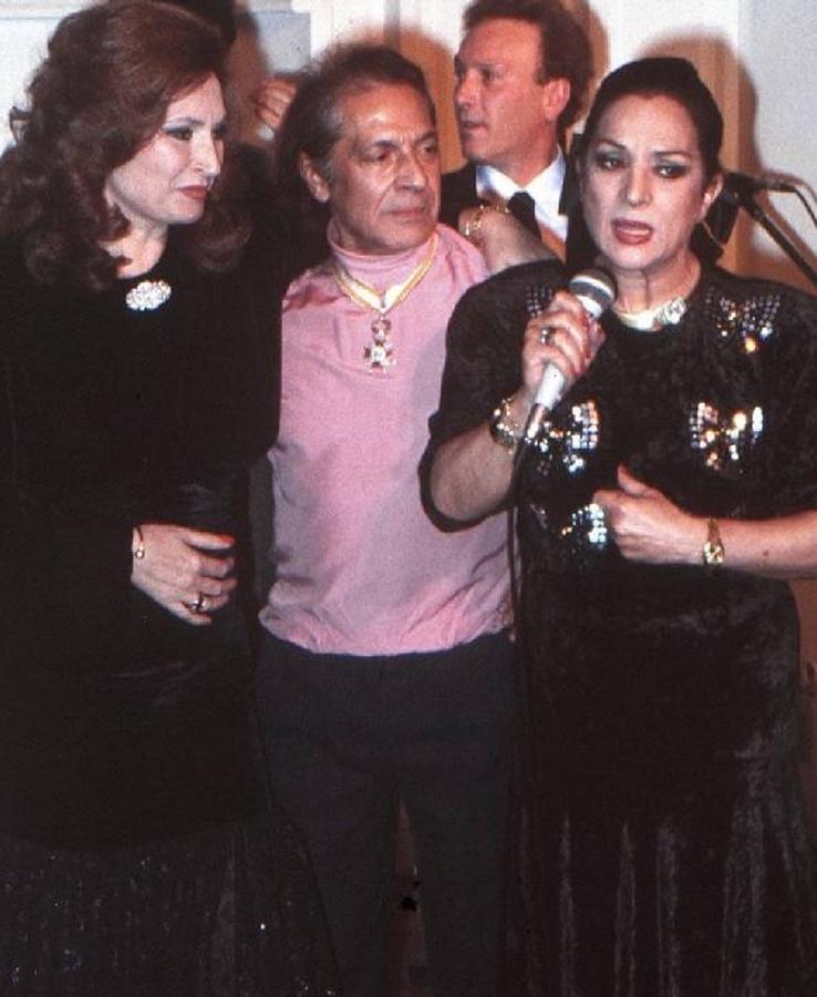 Lola, con Rocío Jurado y Antonio el bailarín. 