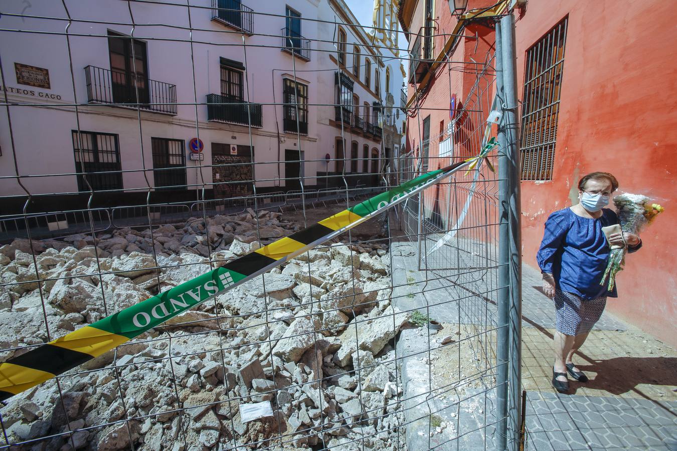 Las obras para la peatonalización de Mateos Gago continúan avanzando en los tres tramos contemplados