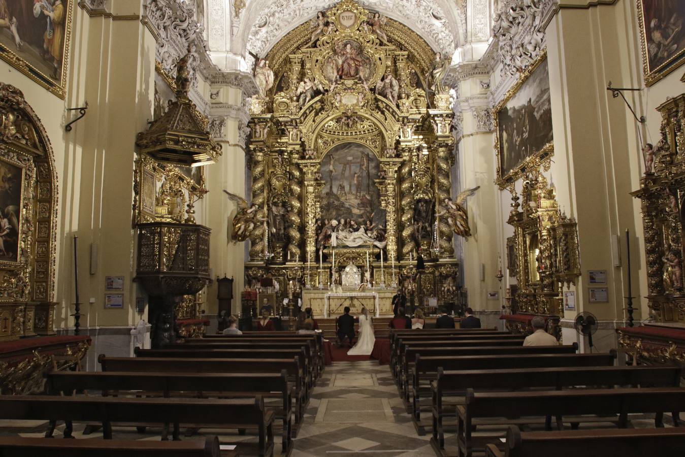 Primera boda en la iglesia de San Jorge del Hospital de la Caridad