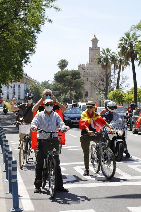 Éxito de la caravana de protesta convocada por Vox en Sevilla