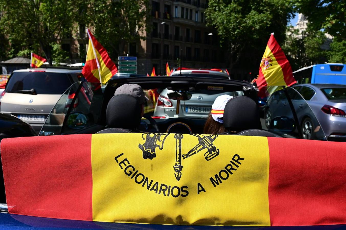 Las manifestaciones contra el Gobierno en Madrid, en imágenes