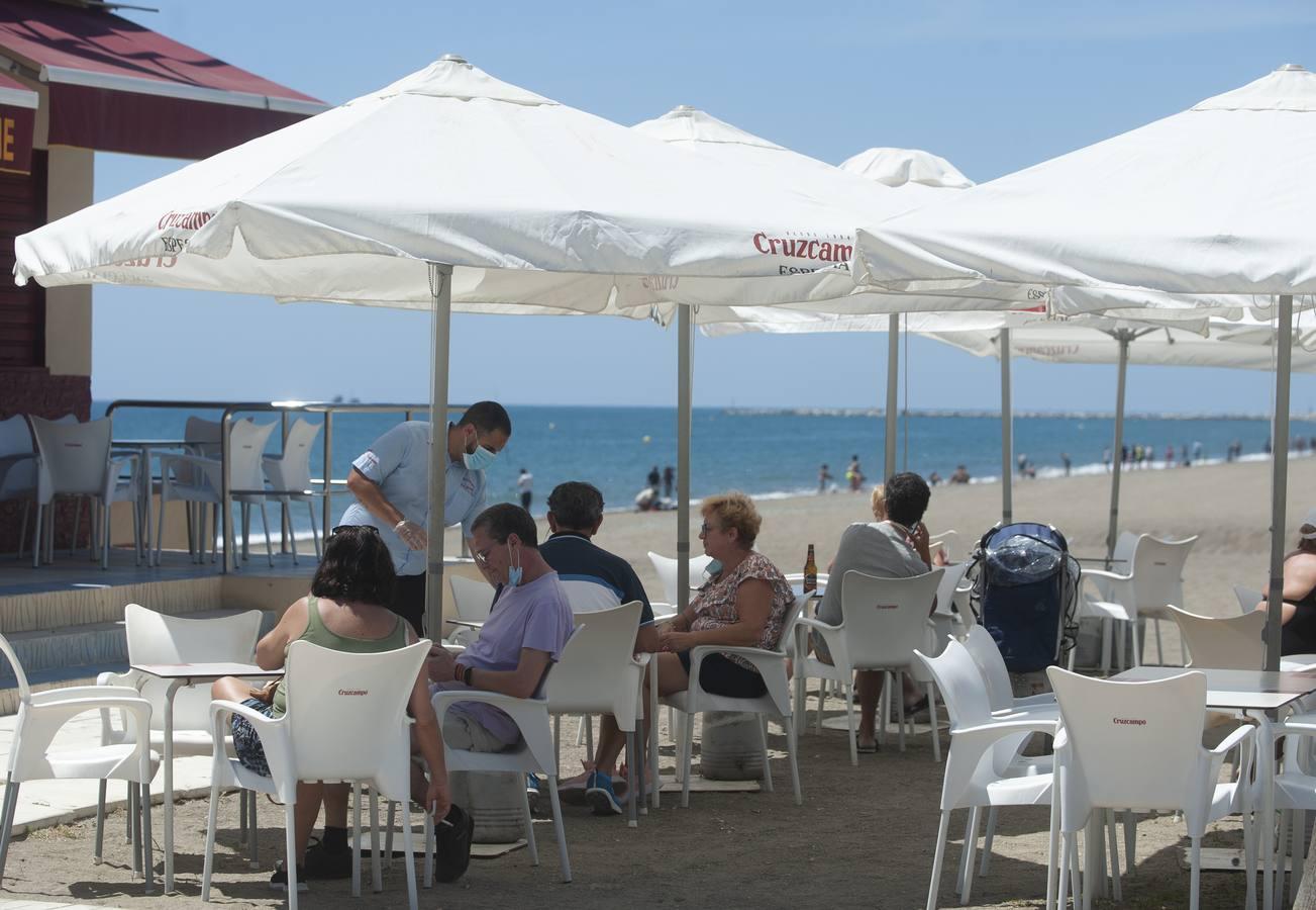 Playas de la Malagueta y Huelin, en Málaga