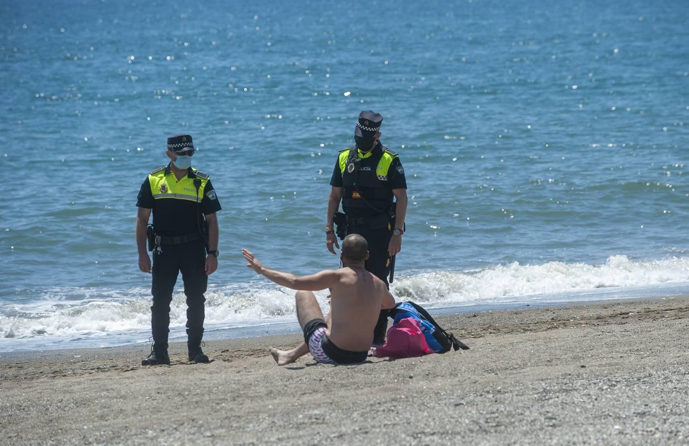 Playas de la Malagueta y Huelin, en Málaga