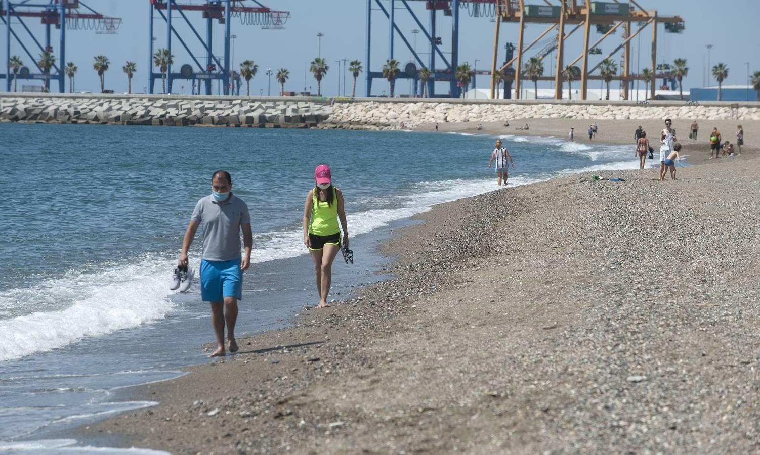 Playas de la Malagueta y Huelin, en Málaga