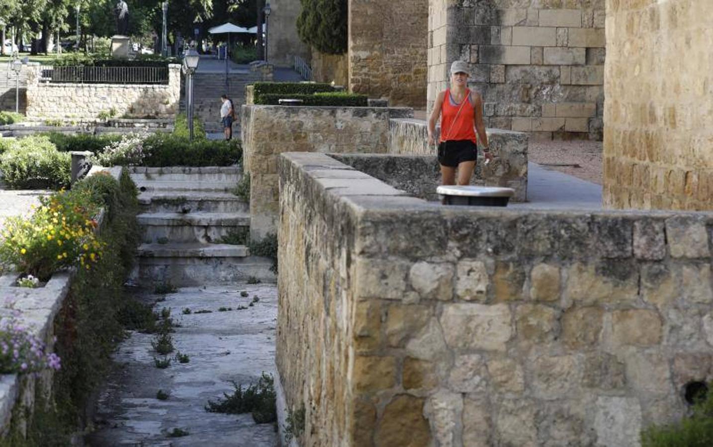 El foso y el entorno de la calle Cairuán de Córdoba, en imágenes