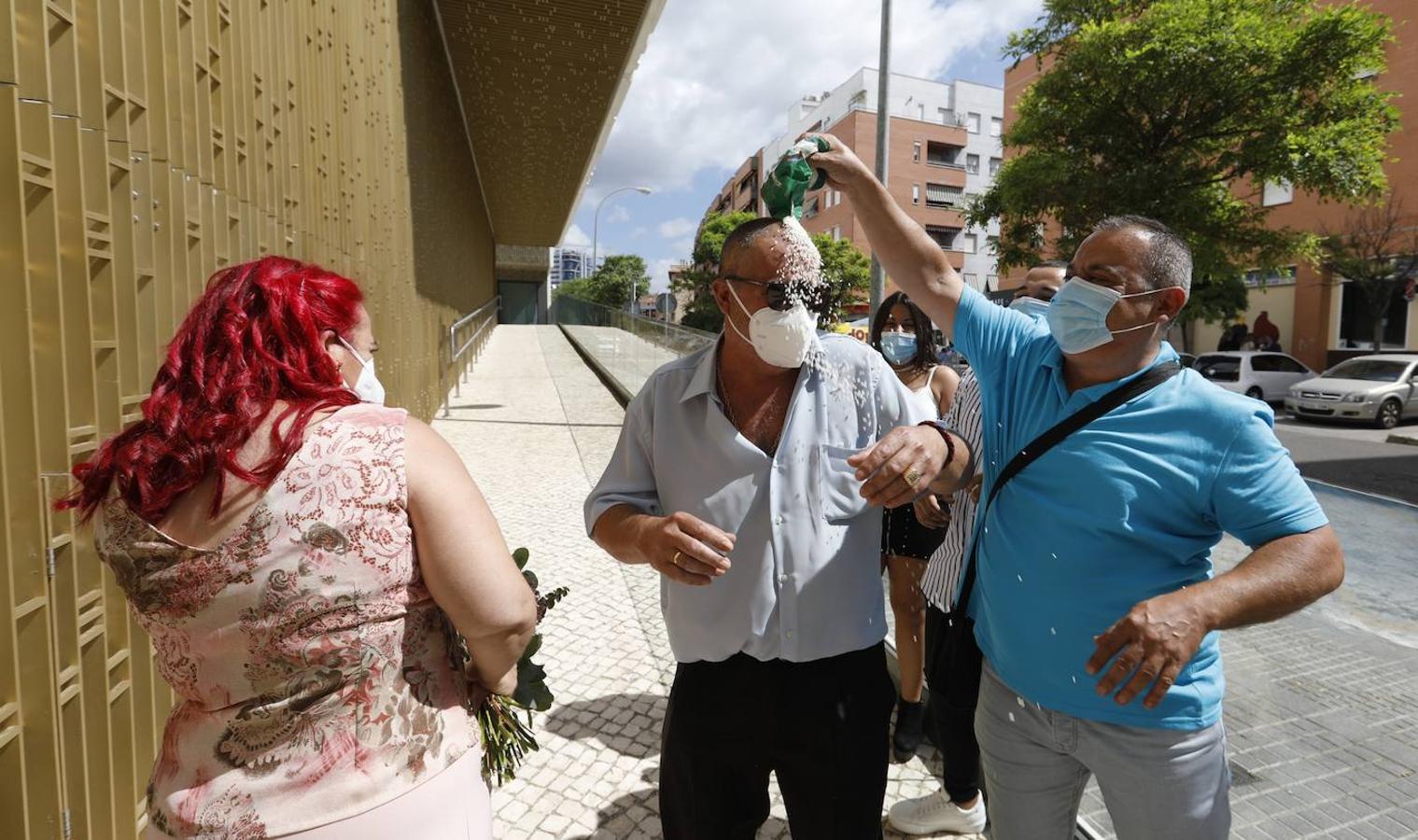 Las bodas del Registro Civil de Córdoba en la nueva normalidad, en imágenes