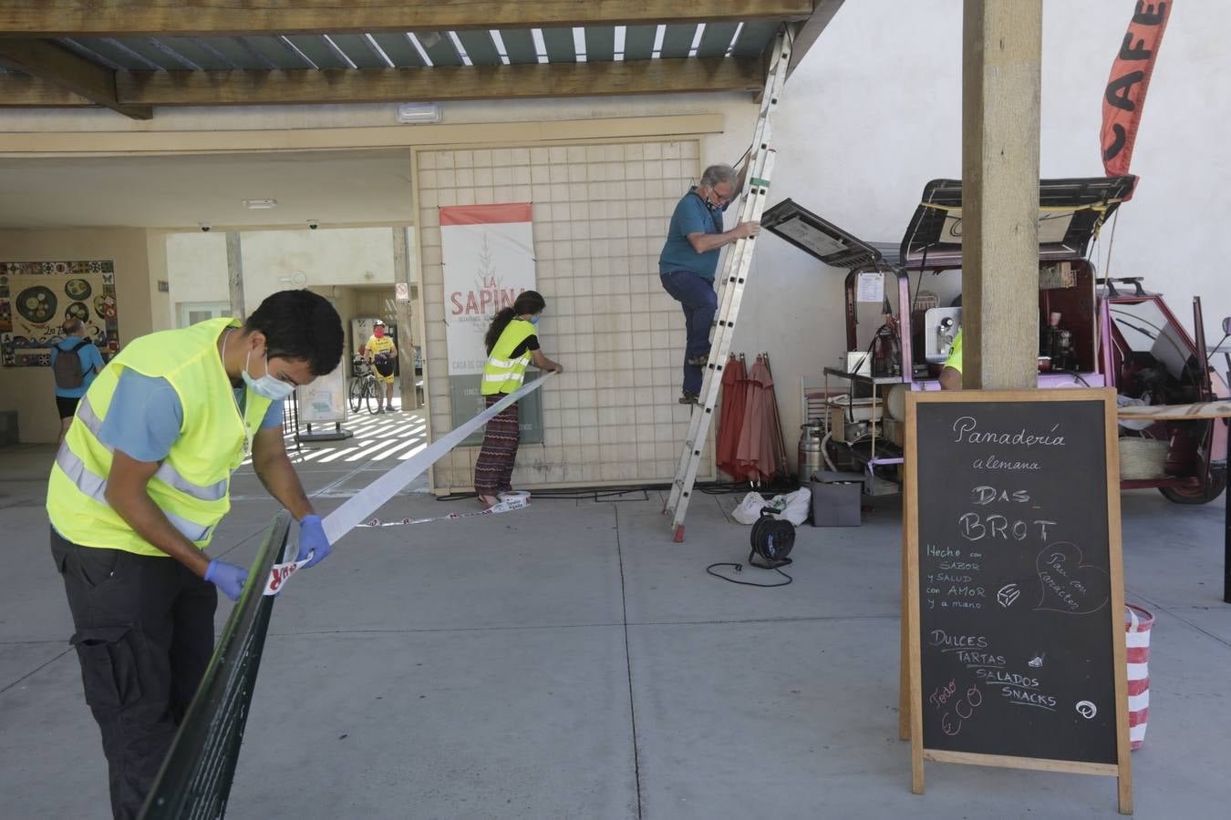 Reabre el mercadillo ecológico de Los Toruños con medidas de seguridad