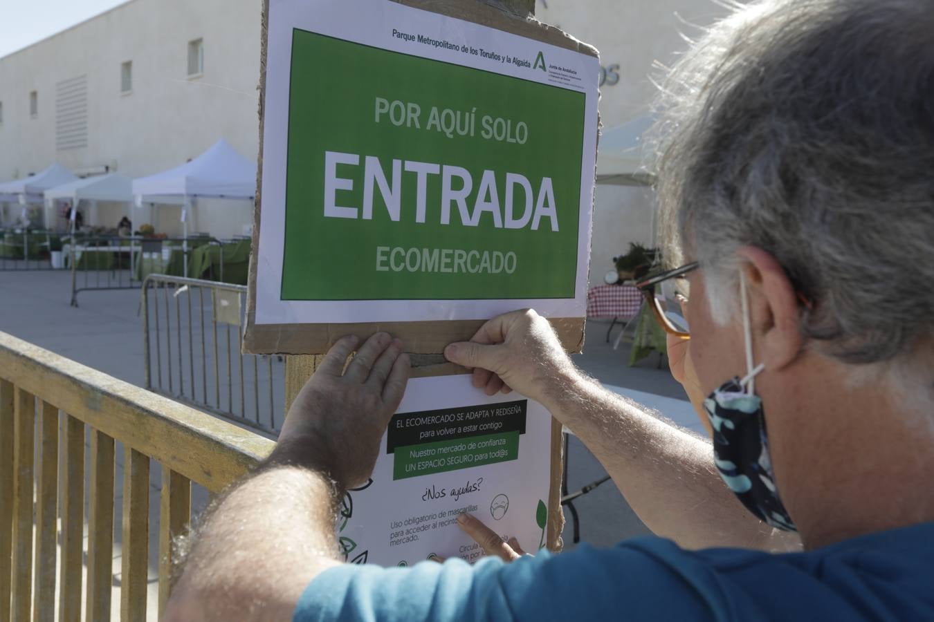 Reabre el mercadillo ecológico de Los Toruños con medidas de seguridad