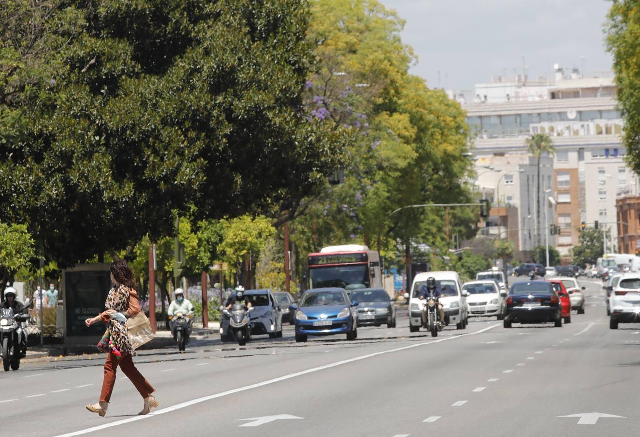 En imágenes: Sevilla, otra vez con atascos con la desescalada