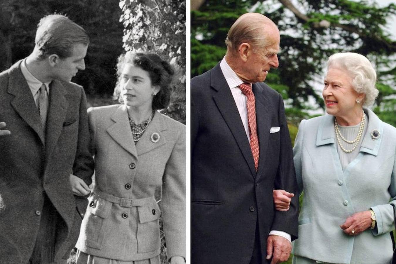 Bodas de diamante. El Duque de Edimburgo lleva junto a la Reina Isabel II 70 años de matrimonio. Forman una de las parejas más longevas de la realeza actual.