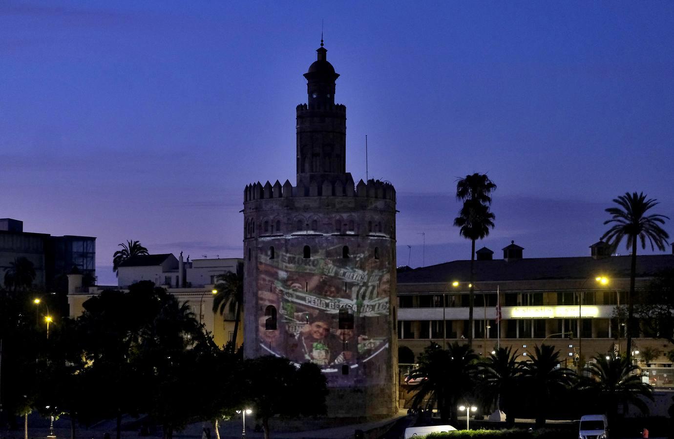 La Torre del Oro se viste de derbi