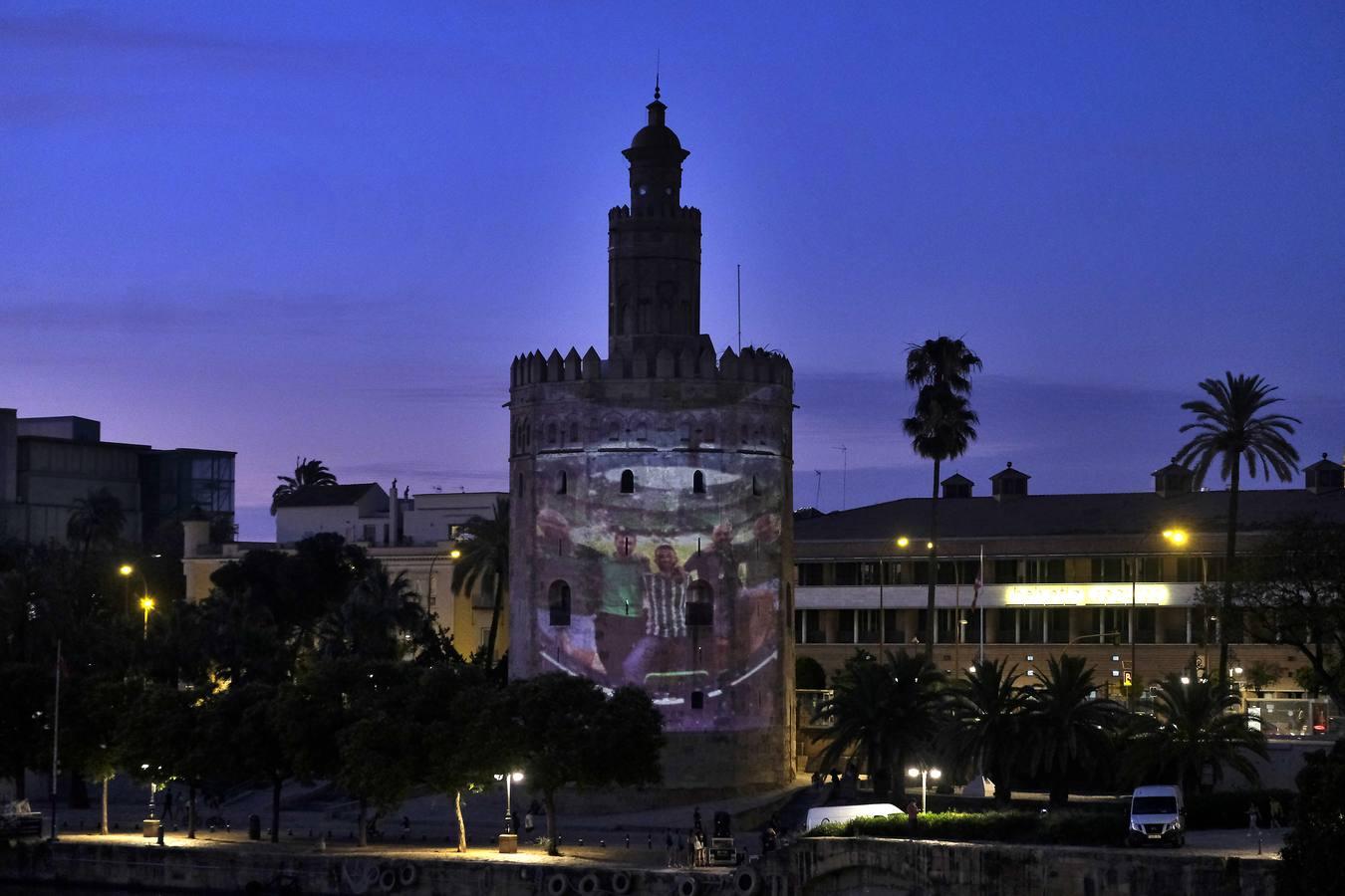 La Torre del Oro se viste de derbi