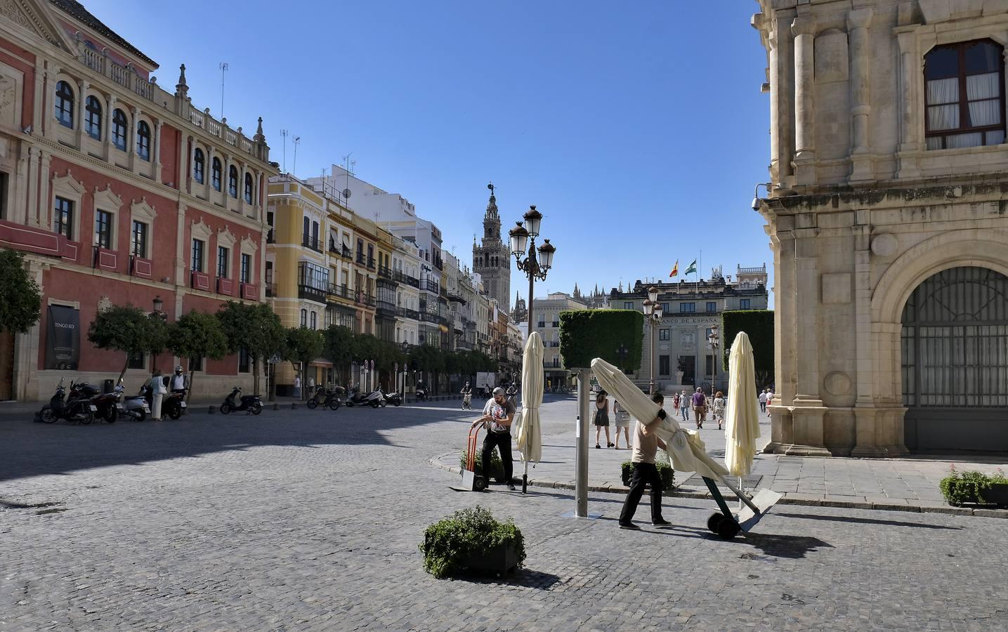 Sevilla vive un Corpus atípico