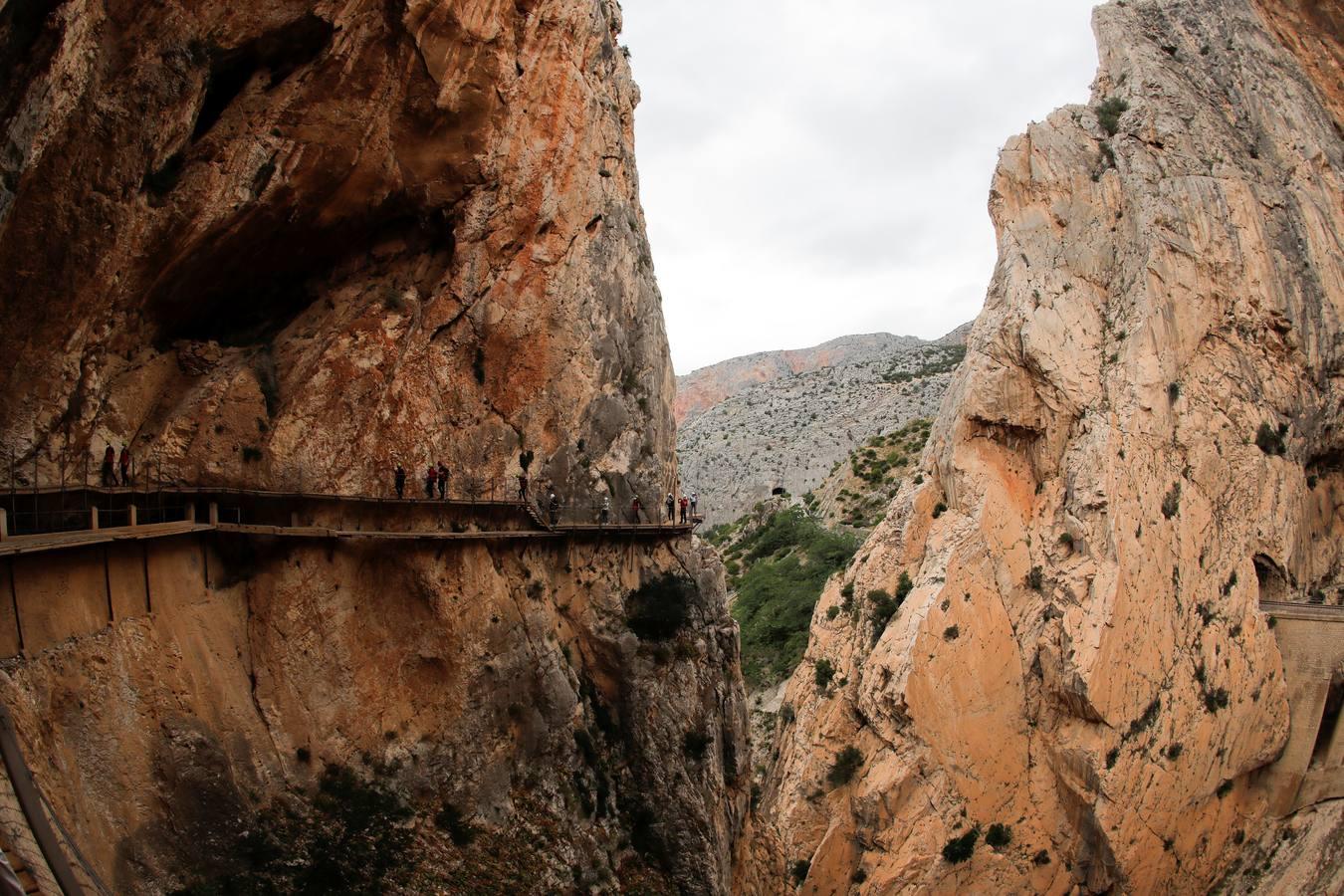 En imágenes, la reapertura del Caminito del Rey