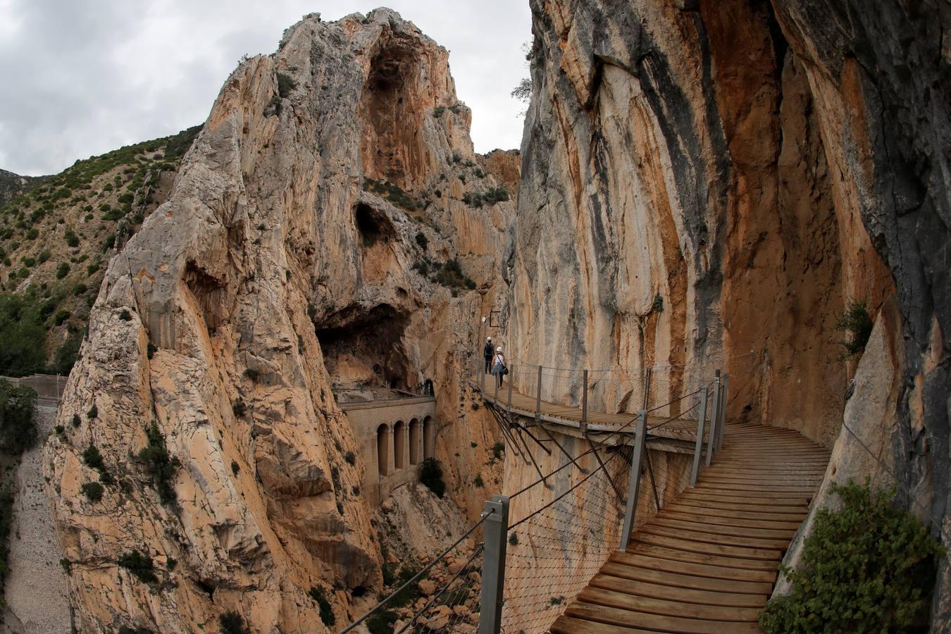 En imágenes, la reapertura del Caminito del Rey