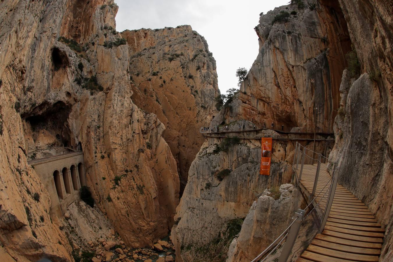 En imágenes, la reapertura del Caminito del Rey