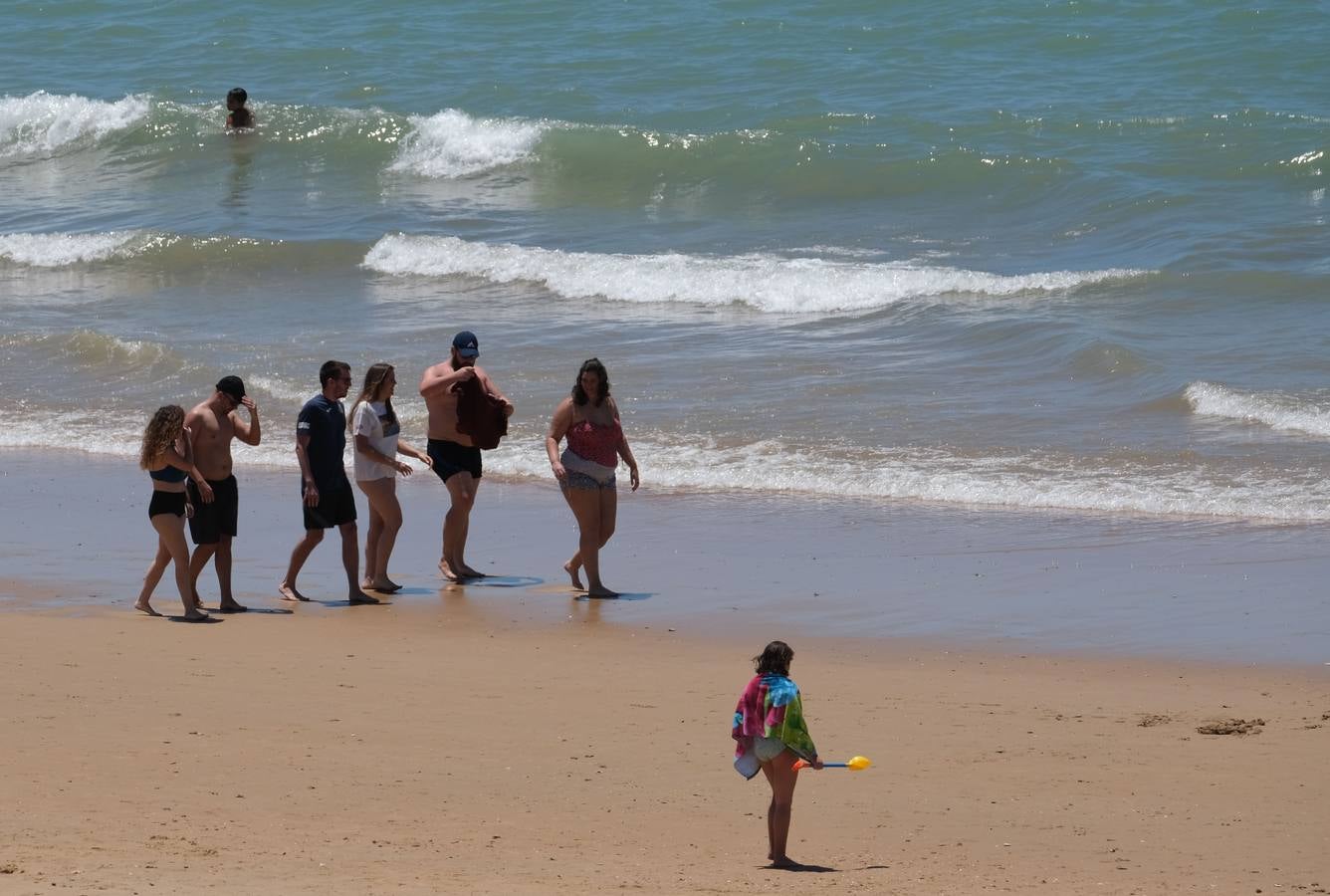 Tranquilidad en la playa de Regla en Chipiona