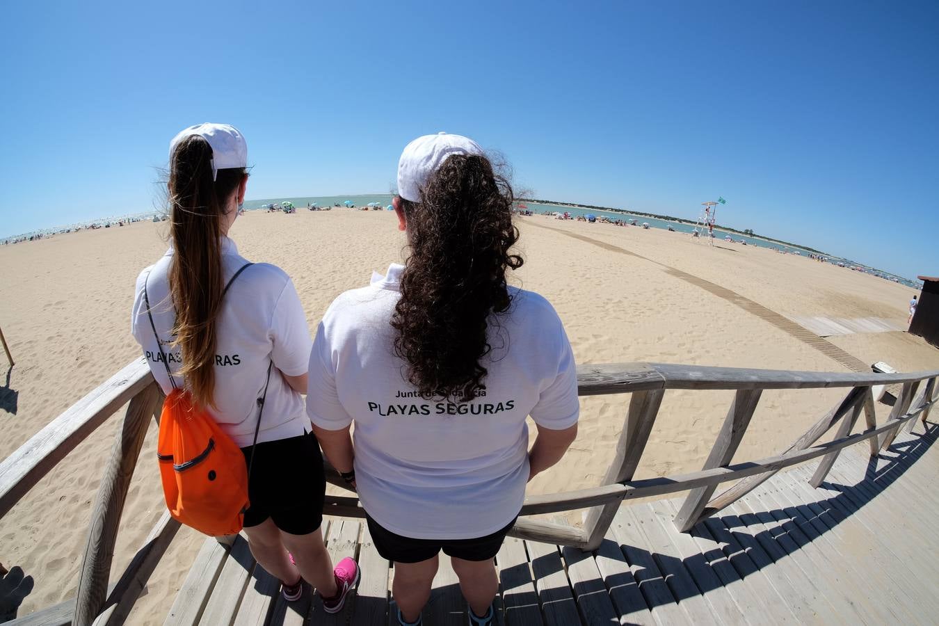 Tranquila jornada de playa en Sanlúcar de Barrameda