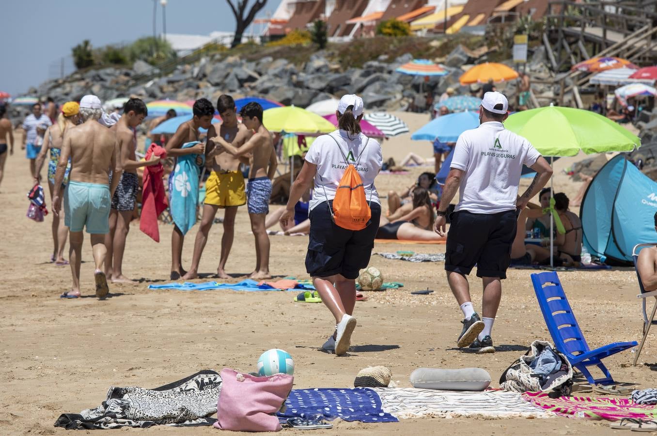 En imágenes, ambiente de la playa de El Portil