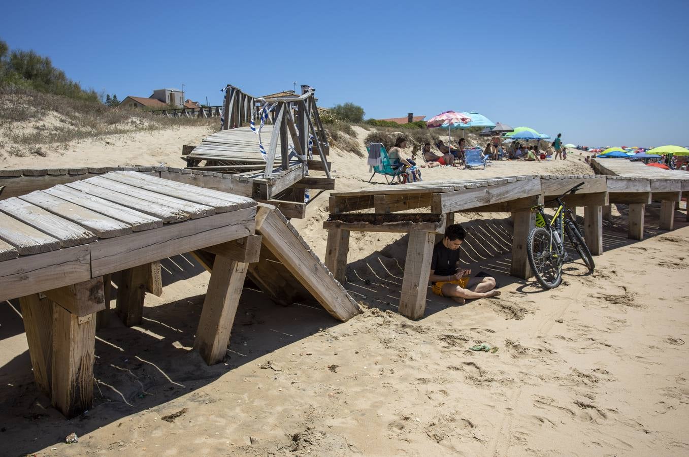 En imágenes, ambiente de la playa de El Portil