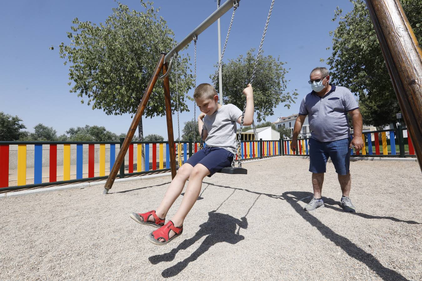 La reapertura de los parques infantiles y la Ciudad de los Niños de Córdoba, en imágenes