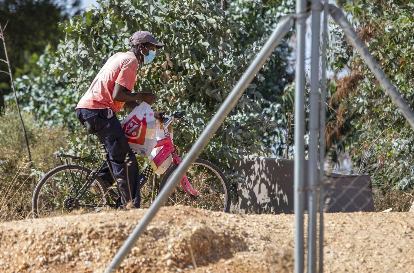 Control en los asentamientos chabolistas de Huelva por el coronavirus