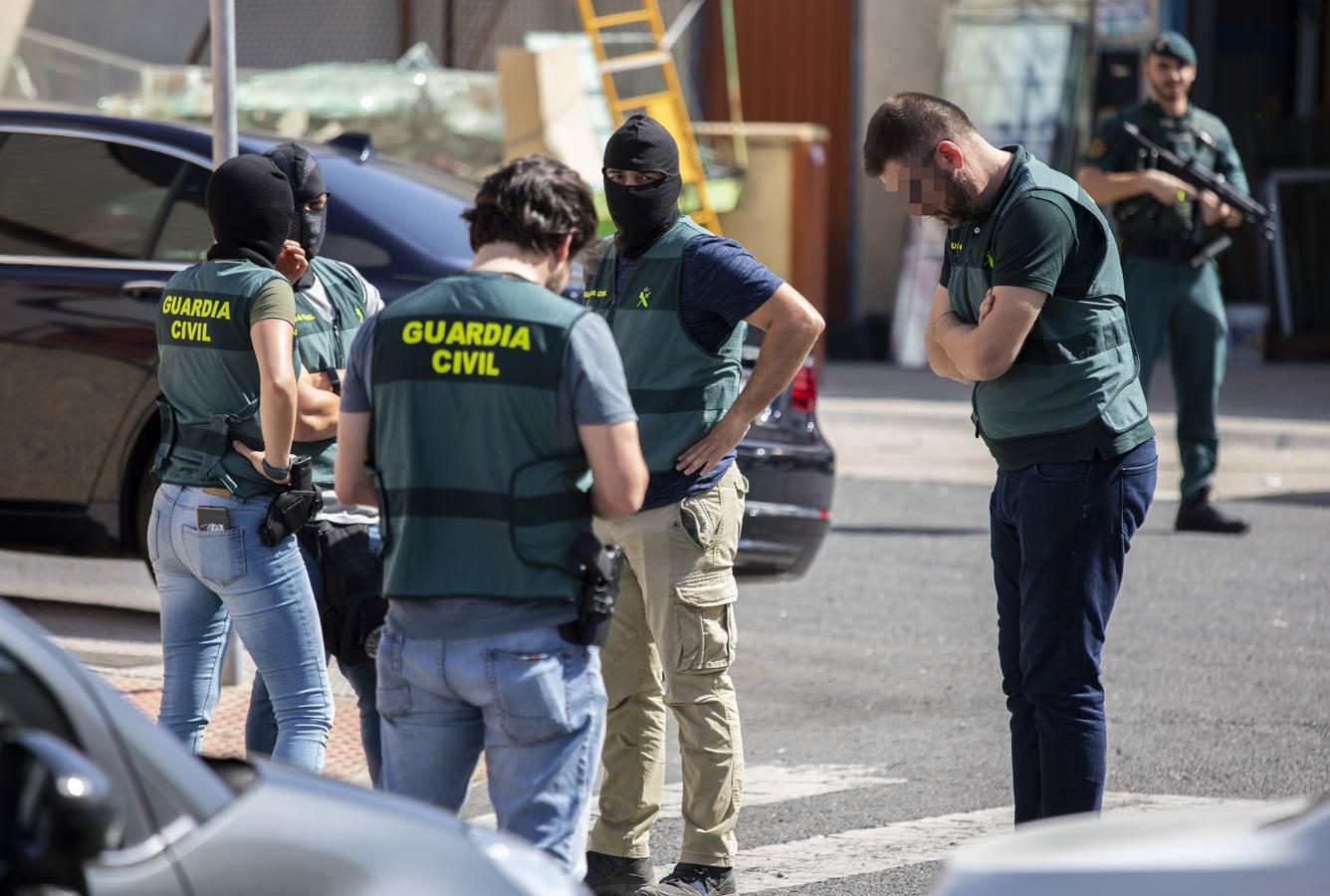 El mayor operativo antidroga de Huelva, en fotos