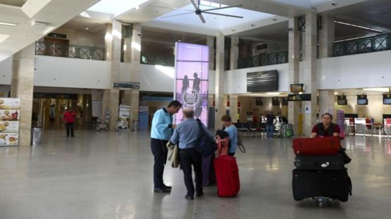 Un avión despega del aeropuerto de La Parra en Jerez.