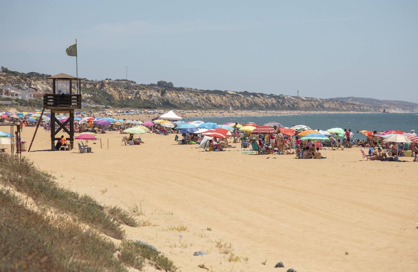 Estampas veraniegas en la playa de Mazagón