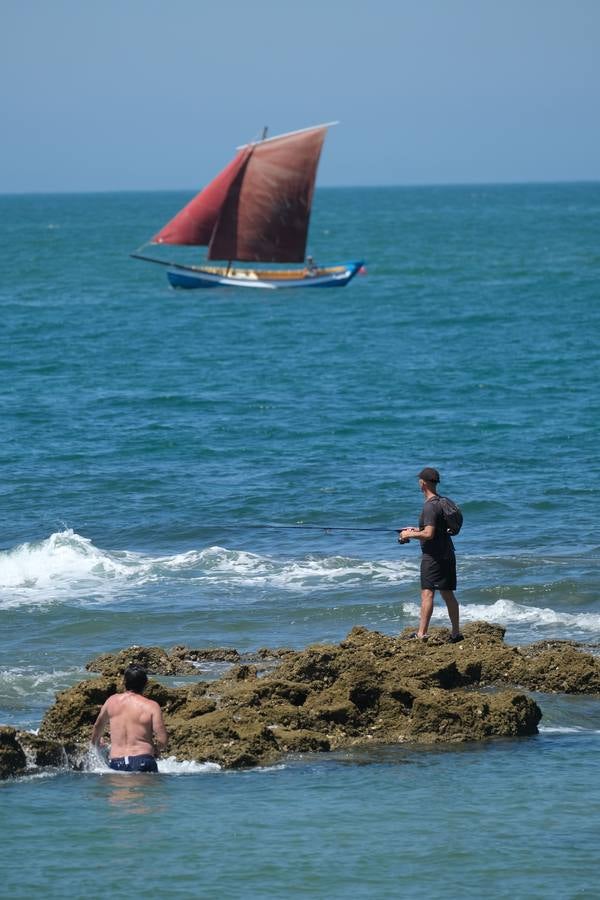 Ambiente en las playas del Puerto de Santa María