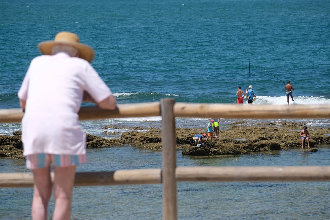 Ambiente en las playas del Puerto de Santa María