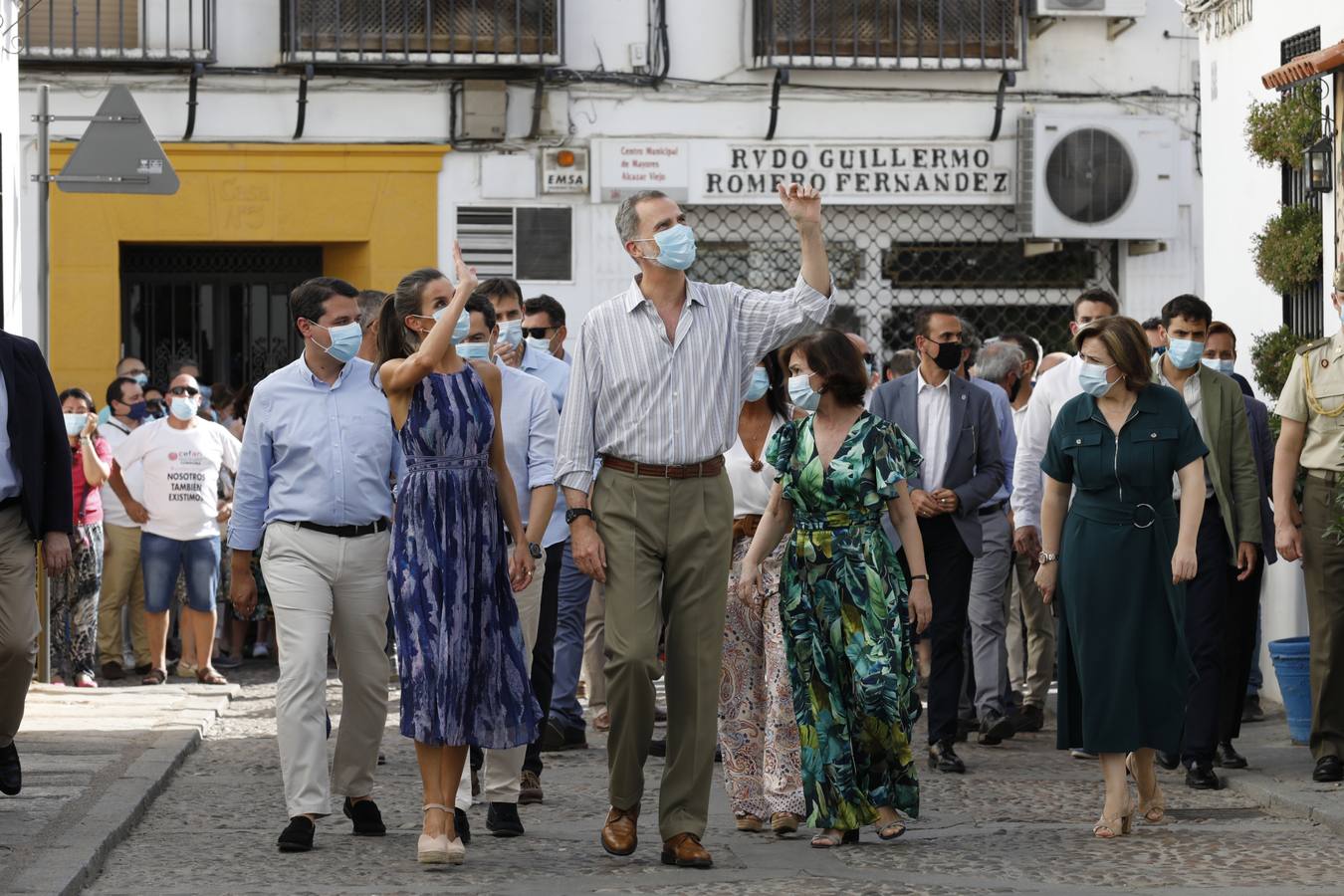 La visita de los Reyes a los Patios de Córdoba, en imágenes