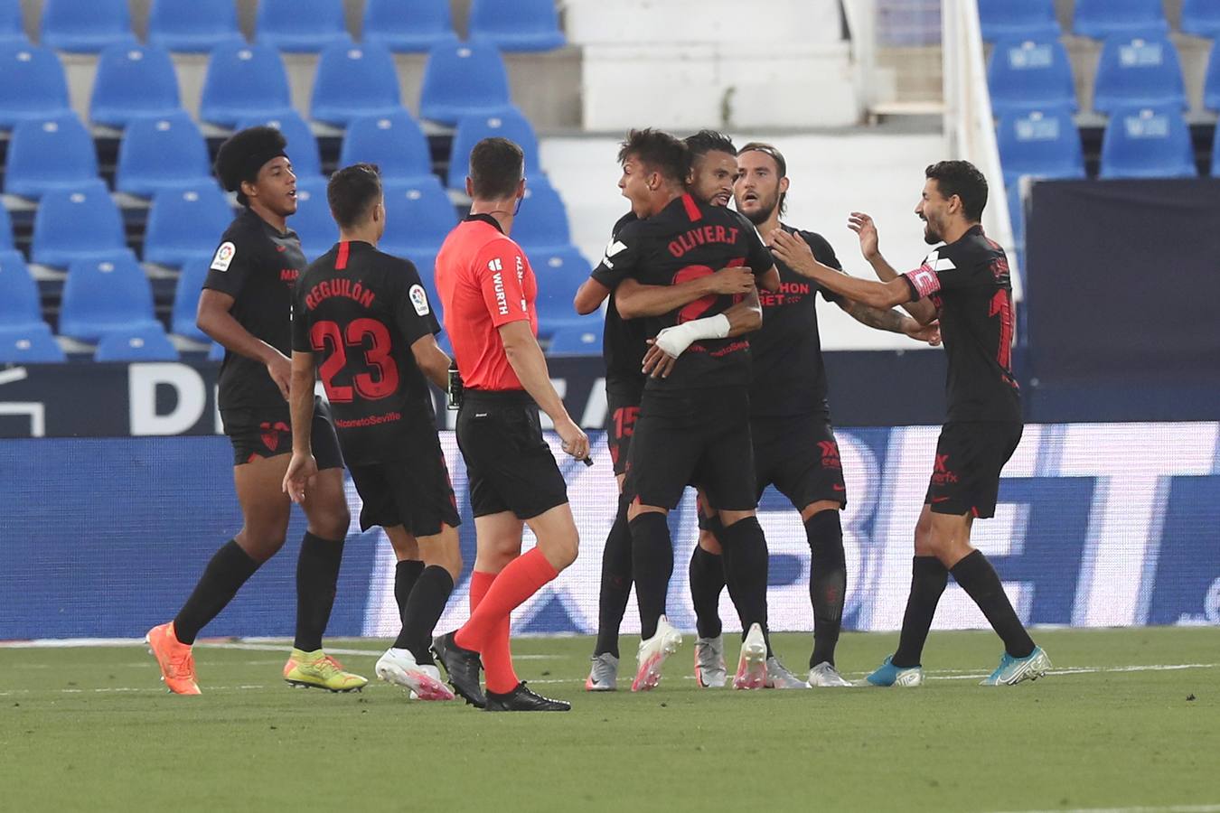 El partido Leganés-Sevilla en imágenes