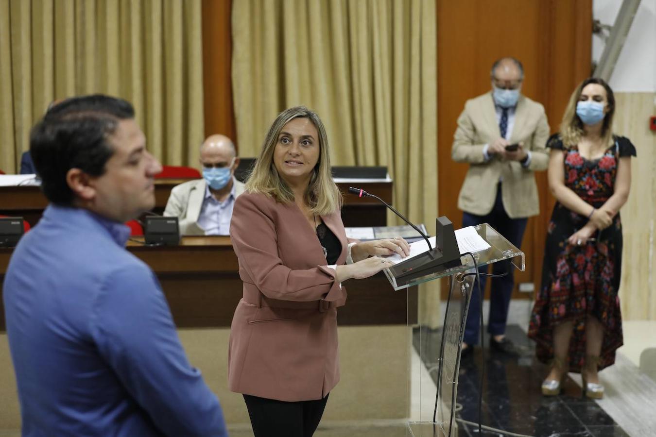 La visita de la consejera de Fomento al Ayuntamiento de Córdoba, en imágenes