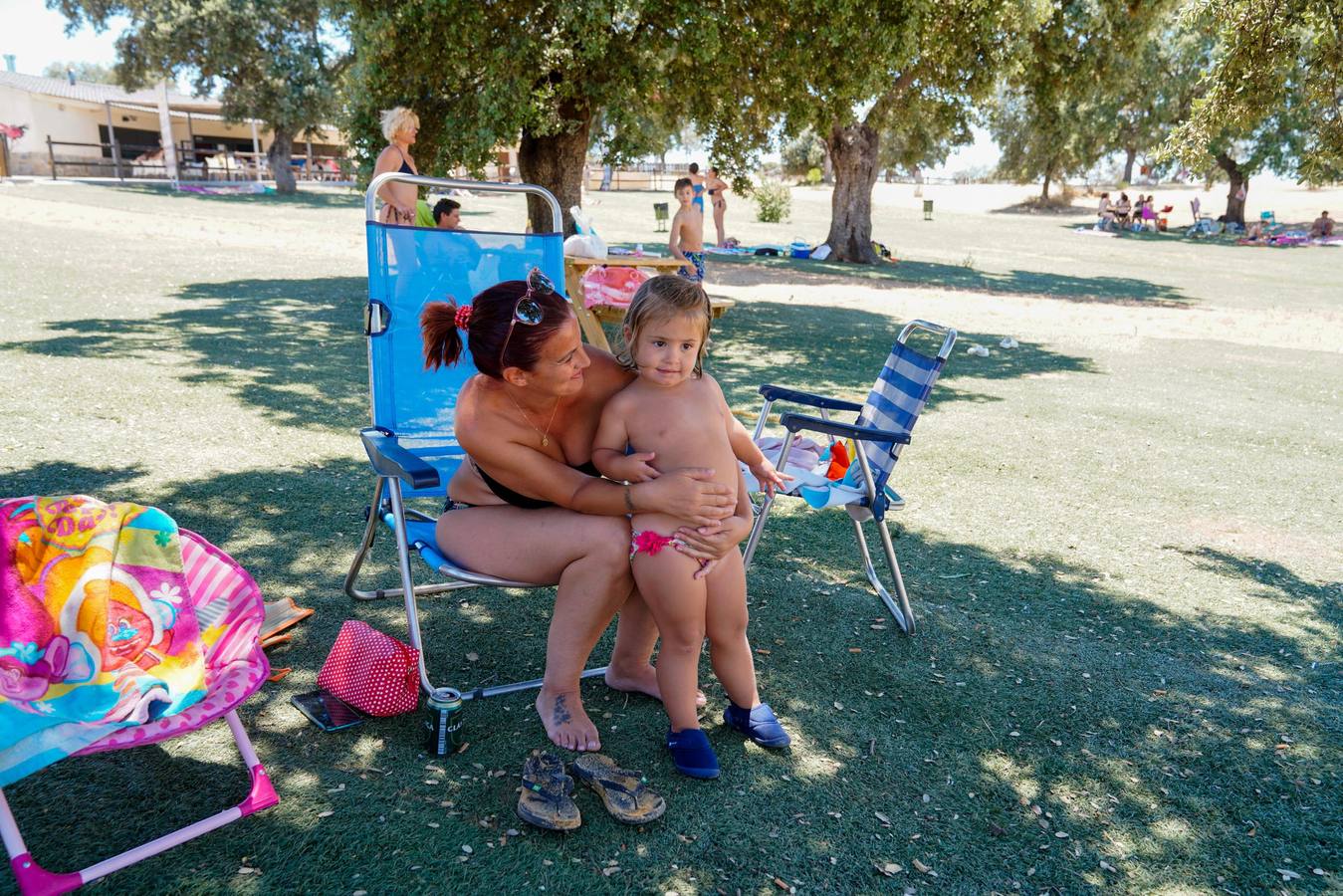 Los primeros chapuzones en las playas de interior de Córdoba