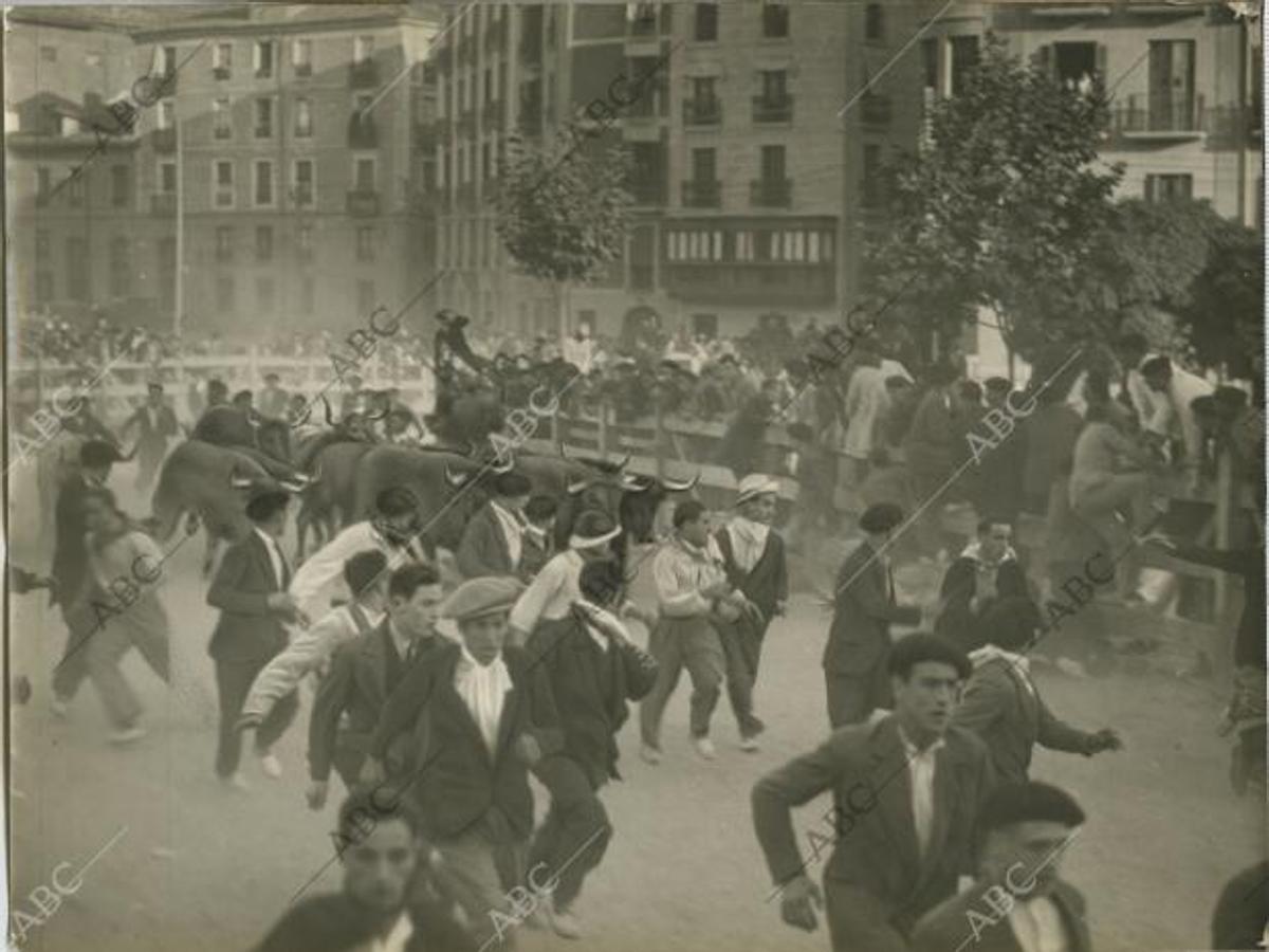 Los encierros de San Fermín de hace un siglo