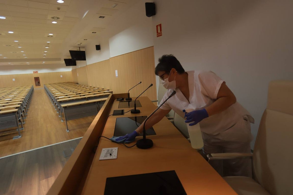 En imágenes, los preparativos para la Selectividad 2020 en Córdoba