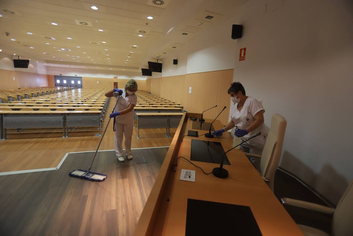 En imágenes, los preparativos para la Selectividad 2020 en Córdoba