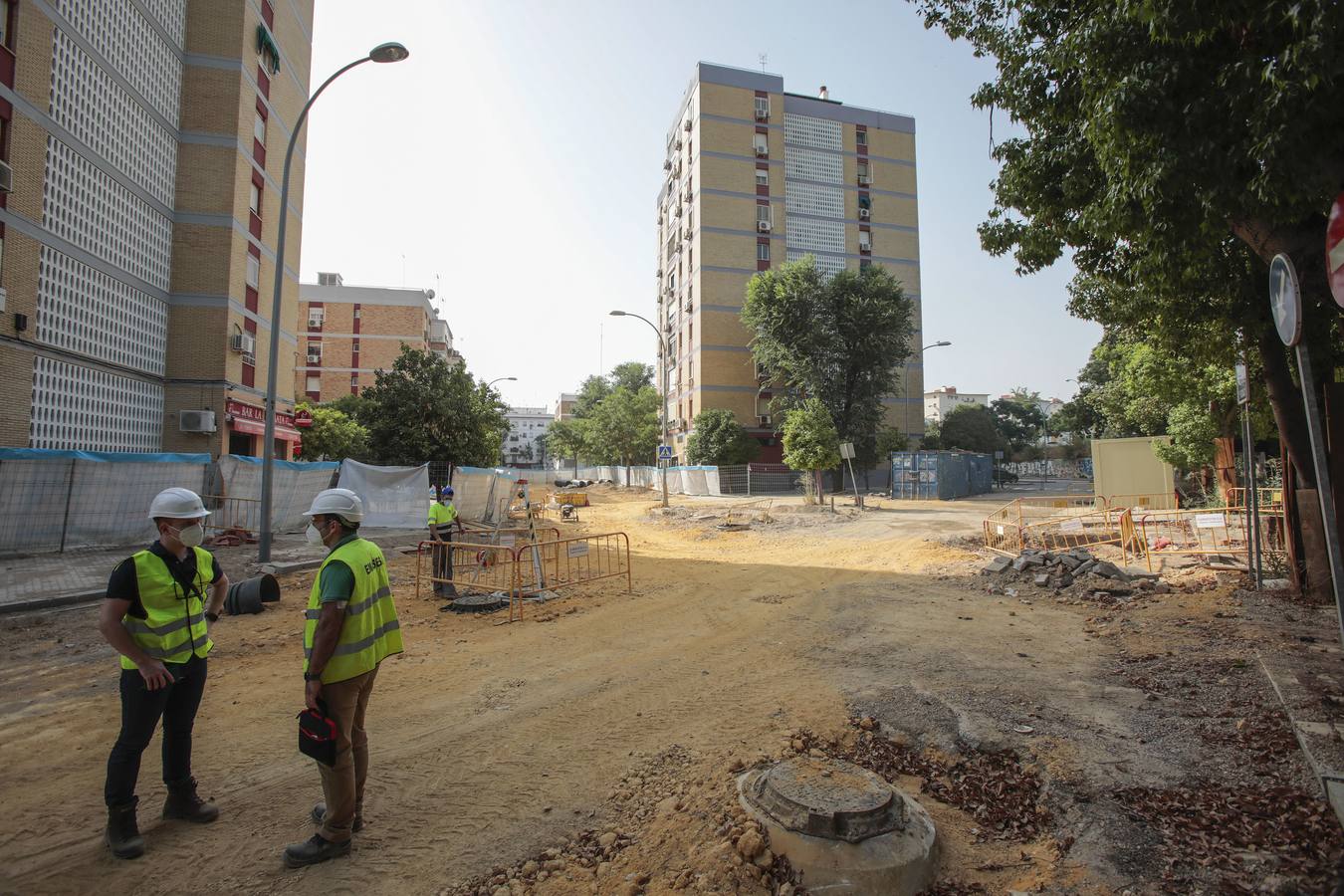 En imágenes, la construcción del colector de la Ronda de Tejares