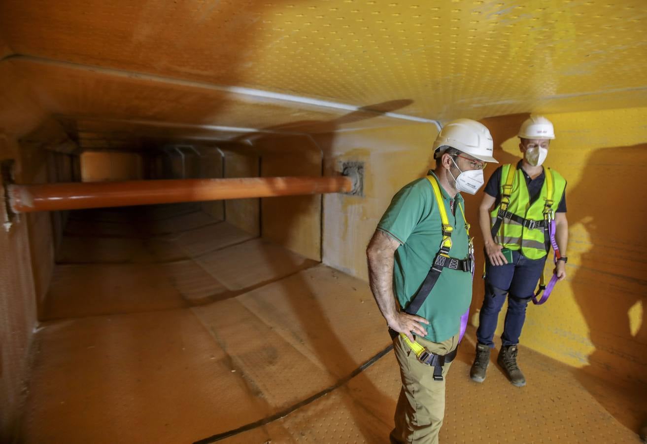 En imágenes, la construcción del colector de la Ronda de Tejares