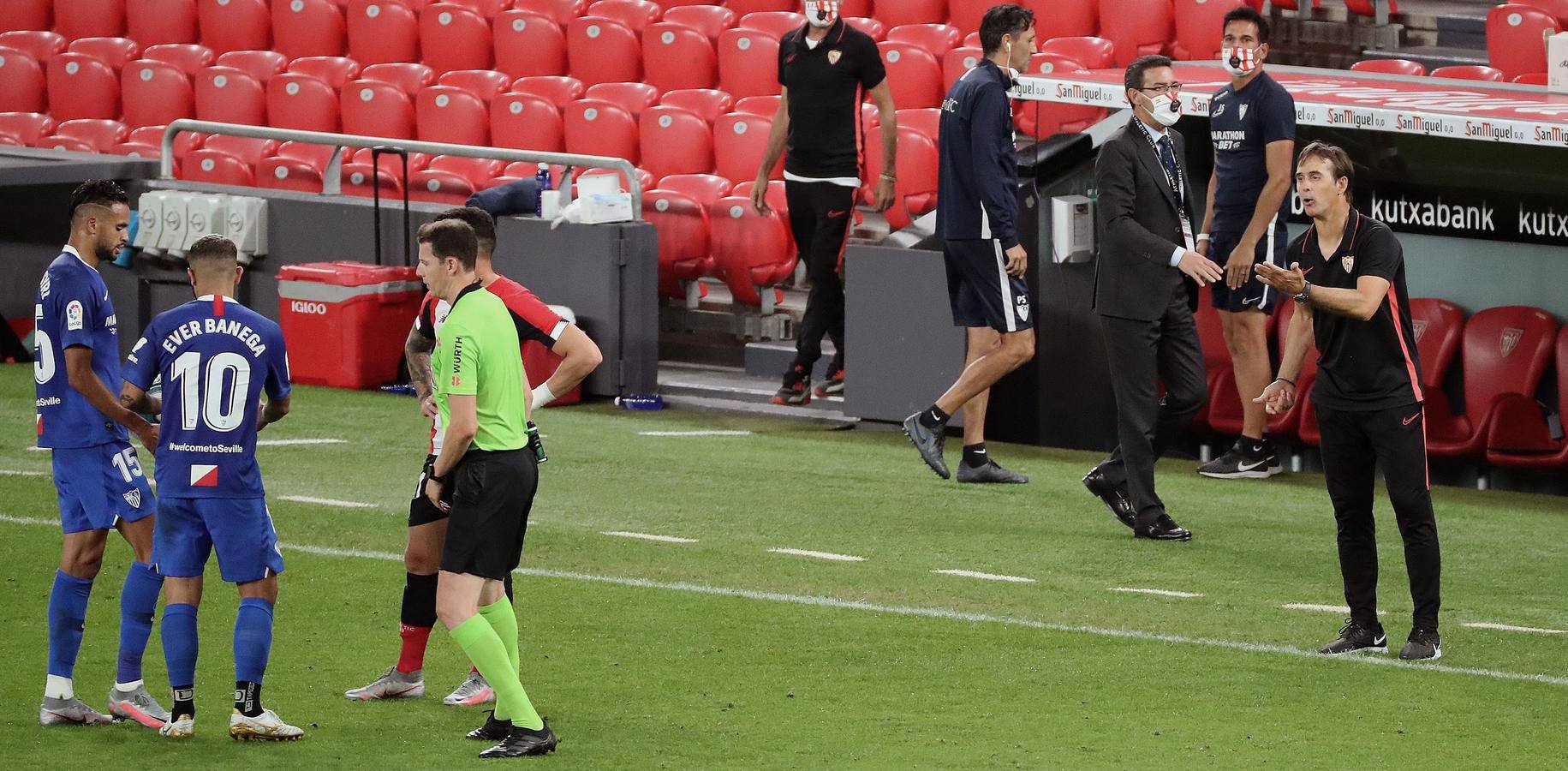 En imágenes, el encuentro entre el Athletic de Bilbao y el Sevilla F.C. en San Mamés