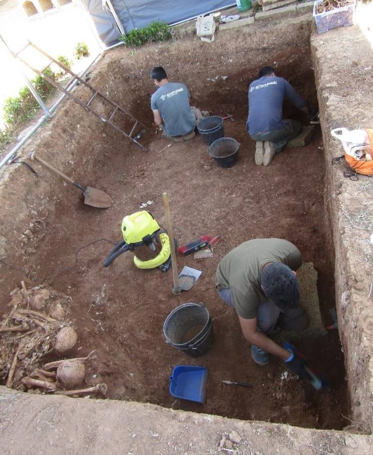 Las excavaciones en la fosa de Pico Reja, en imágenes