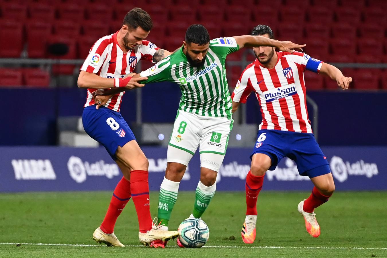 En imágenes, el encuentro entre el Atlético de Madrid y el Betis en el Wanda Metropolitano