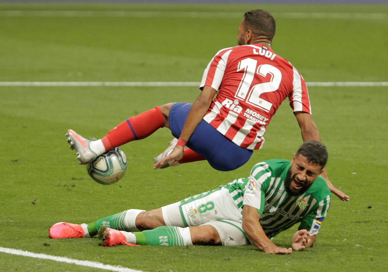 En imágenes, el encuentro entre el Atlético de Madrid y el Betis en el Wanda Metropolitano