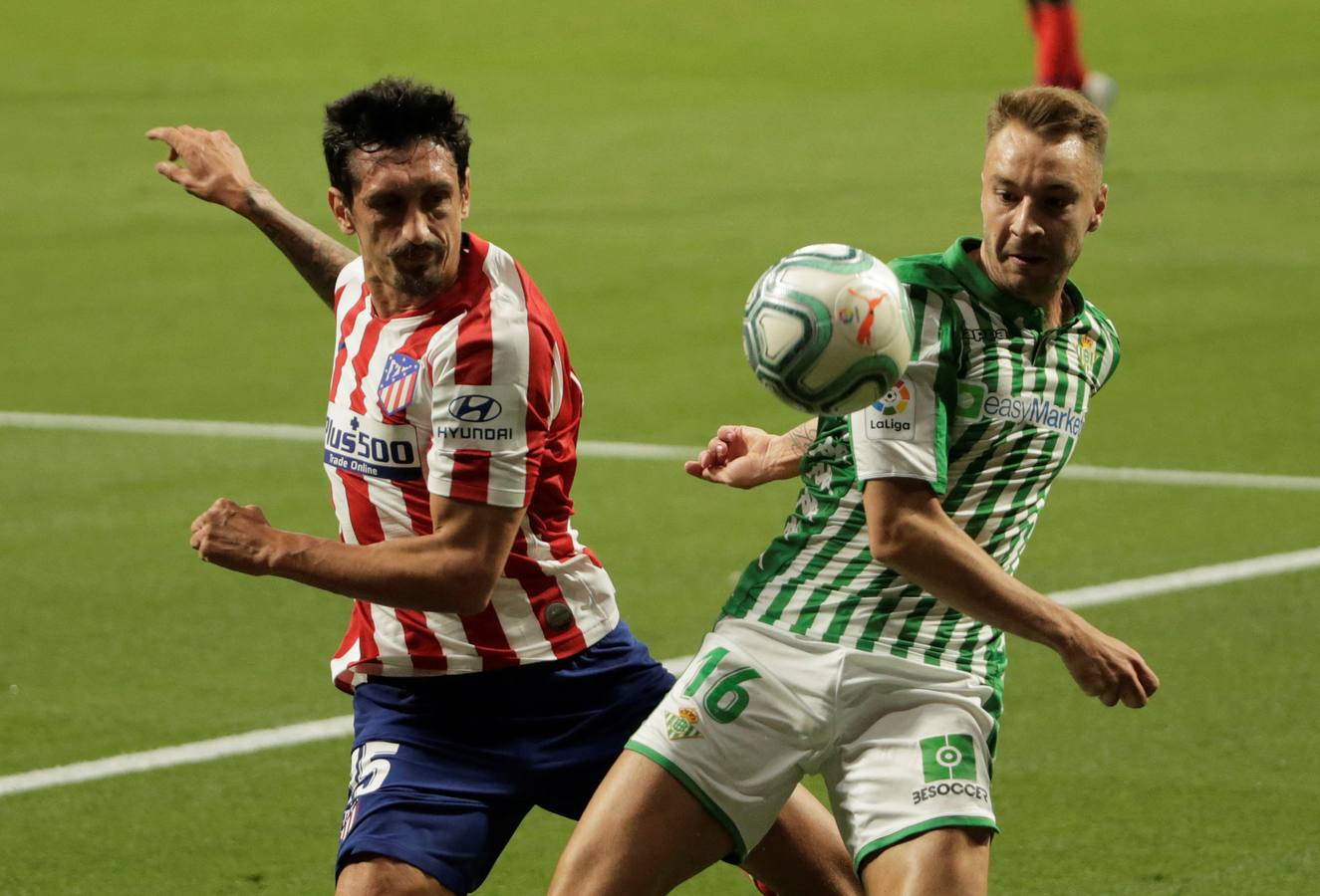 En imágenes, el encuentro entre el Atlético de Madrid y el Betis en el Wanda Metropolitano