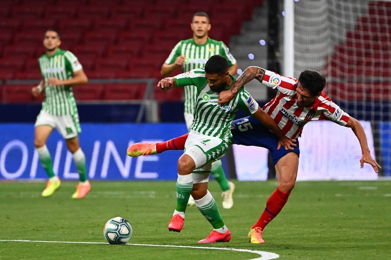 En imágenes, el encuentro entre el Atlético de Madrid y el Betis en el Wanda Metropolitano