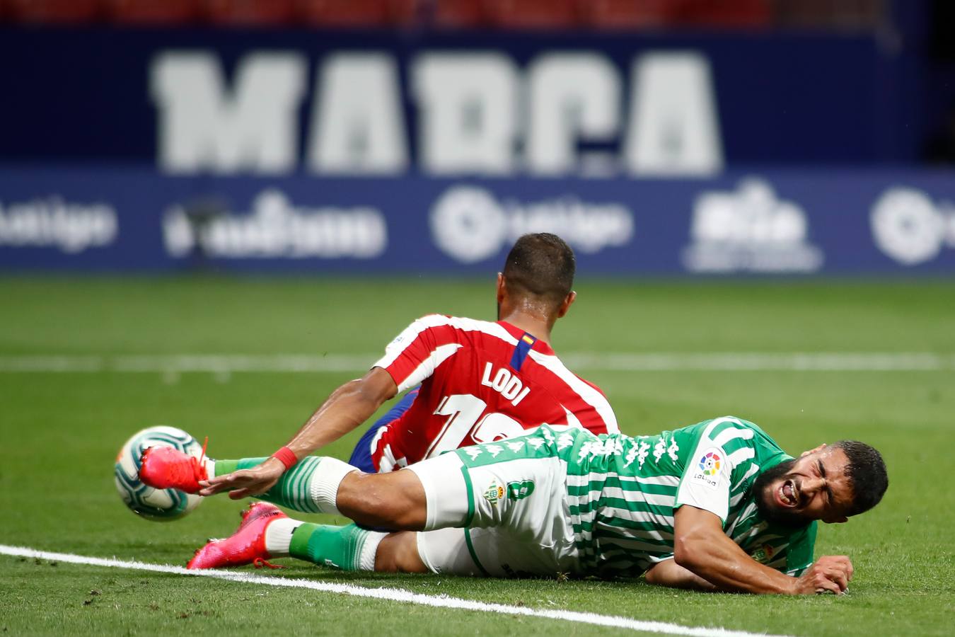 En imágenes, el encuentro entre el Atlético de Madrid y el Betis en el Wanda Metropolitano